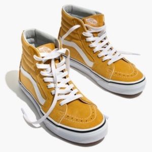 Vans High-top Sneakers (Color: Ochre Suede)